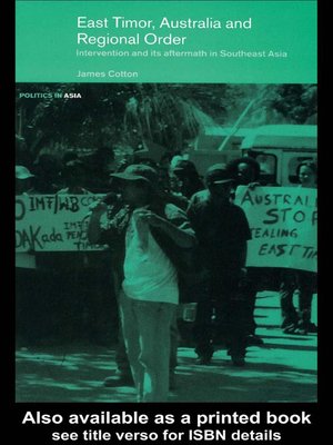 cover image of East Timor, Australia and Regional Order